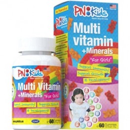 PNKids Multi Vitamins+Minerals Girls (60s)